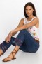  Johnny Was Bottoms | Dam THE CROPPED BABY BOOT JEANS – AVERY Medium Writed Wash