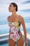  Johnny Was Swim & Resort | Dam METALLI MIX RUCHED ONE PIECE Metallic Dag