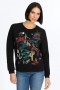  Johnny Was Tops | Kadın Arizona Raglan Sweatshirt Siyah