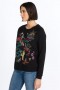  Johnny Was Tops | Kadın Arizona Raglan Sweatshirt Siyah