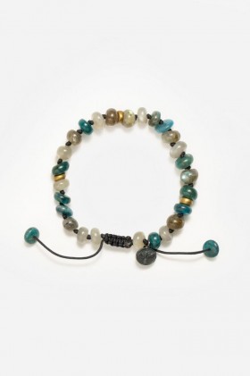  Johnny Was Jewelry | Kadın Joseph Brooks Labradorit, Apatit ve Aytaşı Bileklik Mavi