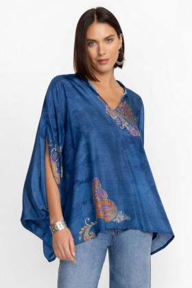 Johnny Was Tops | Kadın SASCHA PONCHO Paisley Sprey