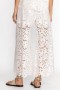  Pantalones Johnny Was | Pantalón KITT LACE EASY para mujer, color blanco