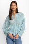  Ropa de abrigo Johnny Was | Chaqueta GWYN MEADOW para mujer, azul marino