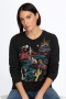  Sudadera Johnny Was Tops | Arizona Raglan para mujer, negra