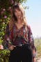 Blusa Johnny Was Tops | Blusa Mazzy Poet para mujer, multicolor