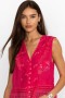  Blusa Johnny Was Tops | Blusa RODEO ANITTA para mujer, rosa ultra