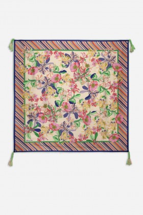  Bufandas Johnny Was | Bufanda Aldrich para mujer, estampado de bufanda Aldrich