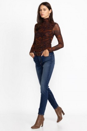  Johnny Was Underdele | Dame Skinny Jeans Darkwash3