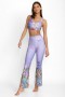  Johnny Was Active | Dames Bee Active High Waist Slit Legging Daphne Paars