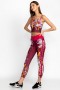  Johnny Was Active | Dames Golden Rose High Waist Cropped Active Legging Golden Rose