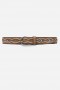  Johnny Was Belts | Dames SCOPPIARE ITALIAANSE LEER CONCH BELT Tan