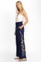  Johnny Was Bottoms | Dames EMIKA BELTED WIDE LEG PANT Navy