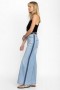  Johnny Was Bottoms | Dames MELANIE BLANKET STITCH WIDE LEG JEAN Light Wash