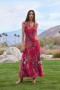  Johnny Was Jurken | Dames FEATHER LARK MESH MAXI DRESS Multi