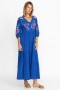  Johnny Was Jurken | Dames SHILO DOLMAN TIERED KNIT DRESS Blue Gem