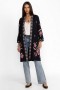  Johnny Was Kimono's | Dames LIBBI FRENCH TERRY KIMONO COAT Zwart
