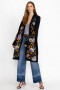  Johnny Was Outerwear | Dames TARIA APPLIQUE CARDIGAN Zwart