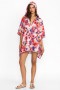  Johnny Was Swim & Resort | Dames SUMMER DAYS TERRY PONCHO HOODIE Summer Days