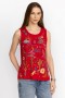  Johnny Was Tops | Dames ARIZONA KNIT TANK Racer Rood
