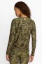  Johnny Was Tops | Dames HIRZ CAMO RUCHED TOP MET LANGE MOUWEN Hirz
