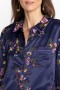  Johnny Was Tops | Dames Misty Rayon Overhemd met Knoopjes Saffierblauw
