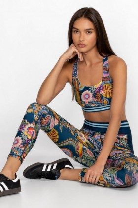  Johnny Was Active | Dames Bee Active Legging met zakken Wildbird