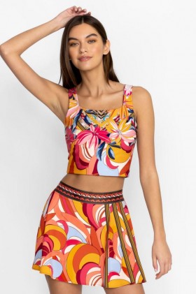  Johnny Was Active | Vrouwen Golden Rose Omkeerbare Compressie Tanktop Golden Rose