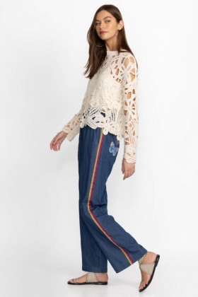  Johnny Was Bottoms | Dames PARADISIO DENIM PANT Denim Blue