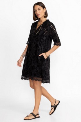  Johnny Was Jurken | Dames MALFI DRESS Zwart