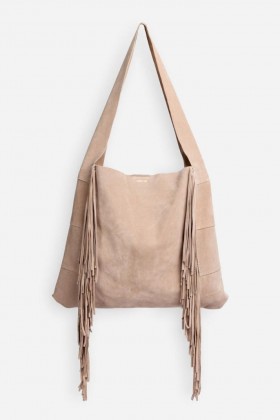  Johnny Was Handtassen | Dames ITALIAANSE SUEDE FRINGE HOBO Shell