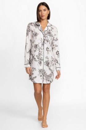  Johnny Was Slaapmode | Dames De Neena Longsleeve Shirt Dreamer Ivoor