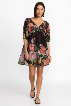  Johnny Was Swim & Resort | Dames METALLI NOTTE A-LIJN JURK Metalli Notte