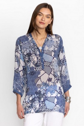  Johnny Was Tops | Dames MOONLIGHT LEENA TUNIC Moonlight