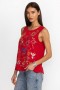  Johnny Was Topit | Naisten TEXAS KNIT TANK -toppi, punainen