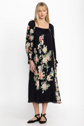  Johnny Was -mekot | Naisten BYRDIE VISCOSE MIDI -mekko musta