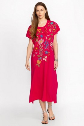  Johnny Was -mekot | Naisten SHERI RELAXED KNIT DRESS -mekko, erittäin pinkki