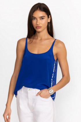  Johnny Was Topit | Naisten MYKIE SILK CAMI Admiral Blue