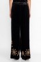  Johnny Was Bottoms | Pantalon large en velours Heidi pour femme, noir