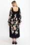  Robes Johnny Was | Robe midi BYRDIE en viscose noire pour femme