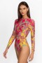  Johnny Was Swim & Resort | Maillot de bain une pièce femme Flamingo Mix Cut-out Surf Kaleida et Flamingo