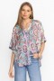  Johnny Was Tops | Écharpe imprimée LYNN BUTTON UP Greenridge pour femme