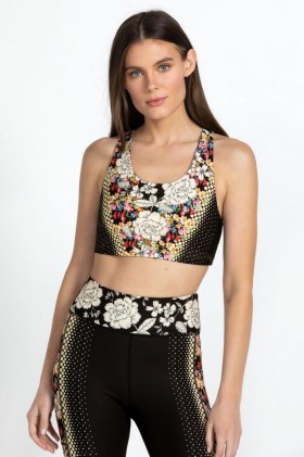  Johnny était actif | Soutien-gorge de sport réversible Women Bee Active Redland