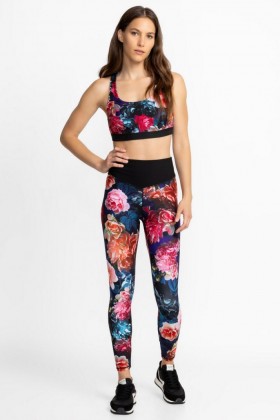  Johnny était actif | Studio de leggings à empiècement en V Women Bee Active