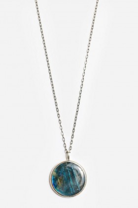  Bijoux Johnny Was | Pendentif en labradorite bleue Joseph Brooks pour femme
