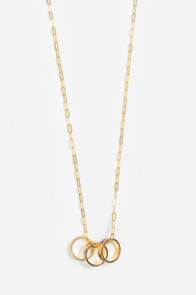  Bijoux Johnny Was | Collier 3 anneaux en bois de santal pour femme