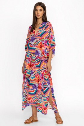  Johnny Was Swim & Resort | Robe maxi à rayures d'été pour femme