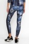  Johnny Was Active | Damen-Leggings mit hohem Bund und formender Wirkung, graue Pfingstrose