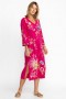  Johnny Was Kleider | Damen JULIE KIMONO ÄRMEL T-SHIRT KLEID Lebhaft