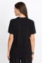  Johnny Was Tops | Damen Kurzarm-T-Shirt mit Rundhalsausschnitt, Schwarz